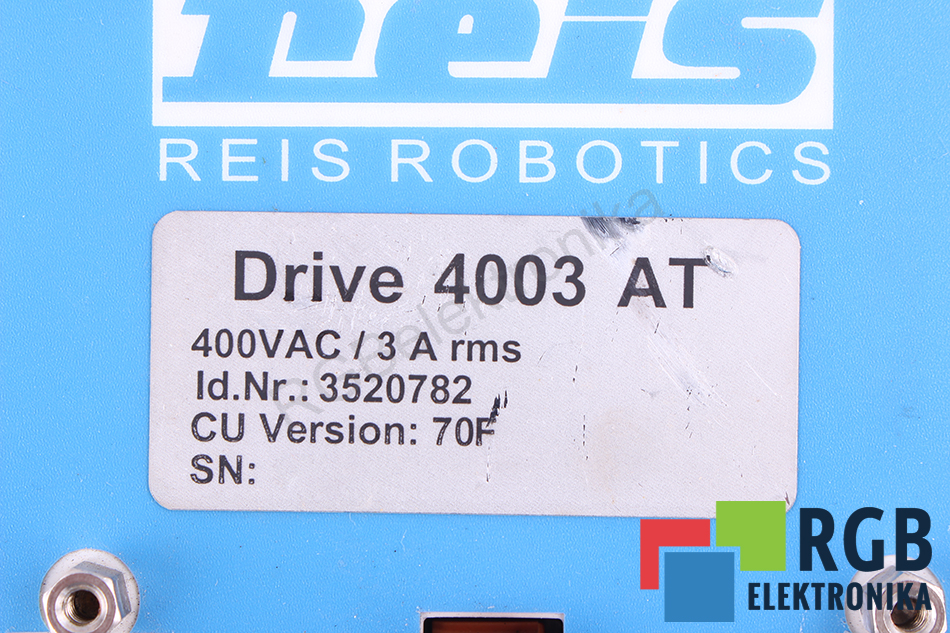 drive4003at REIS ROBOTICS repair