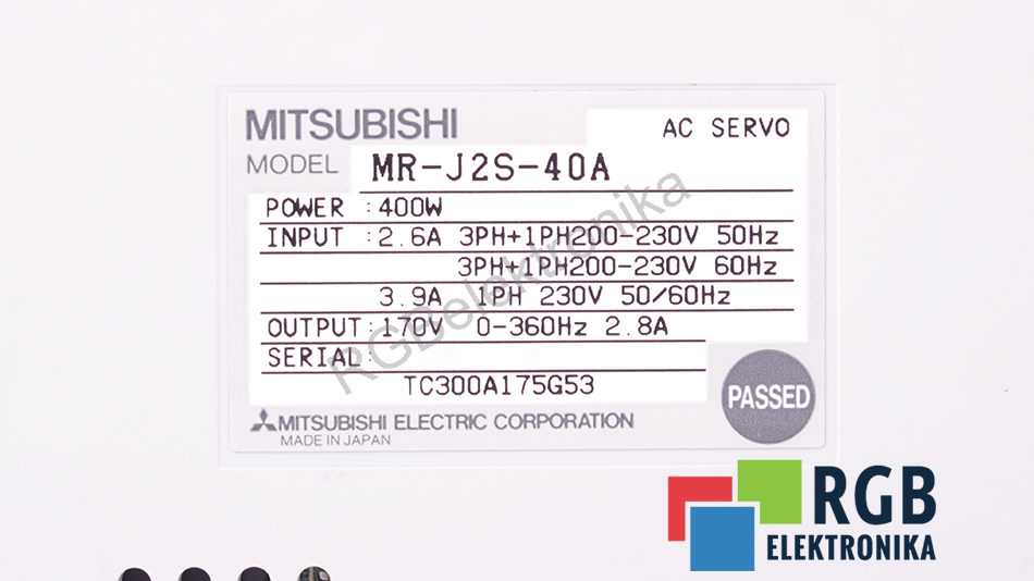 MR-J2S-40A MITSUBISHI ELECTRIC