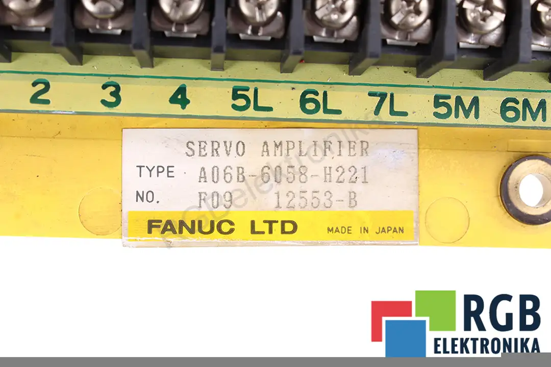 service a06b-6058-h221 FANUC