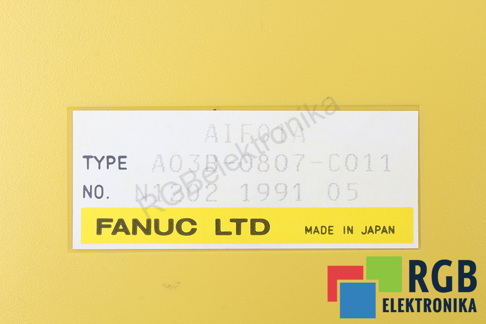 aif01a-type-a03b-0807-c011_32862 FANUC repair